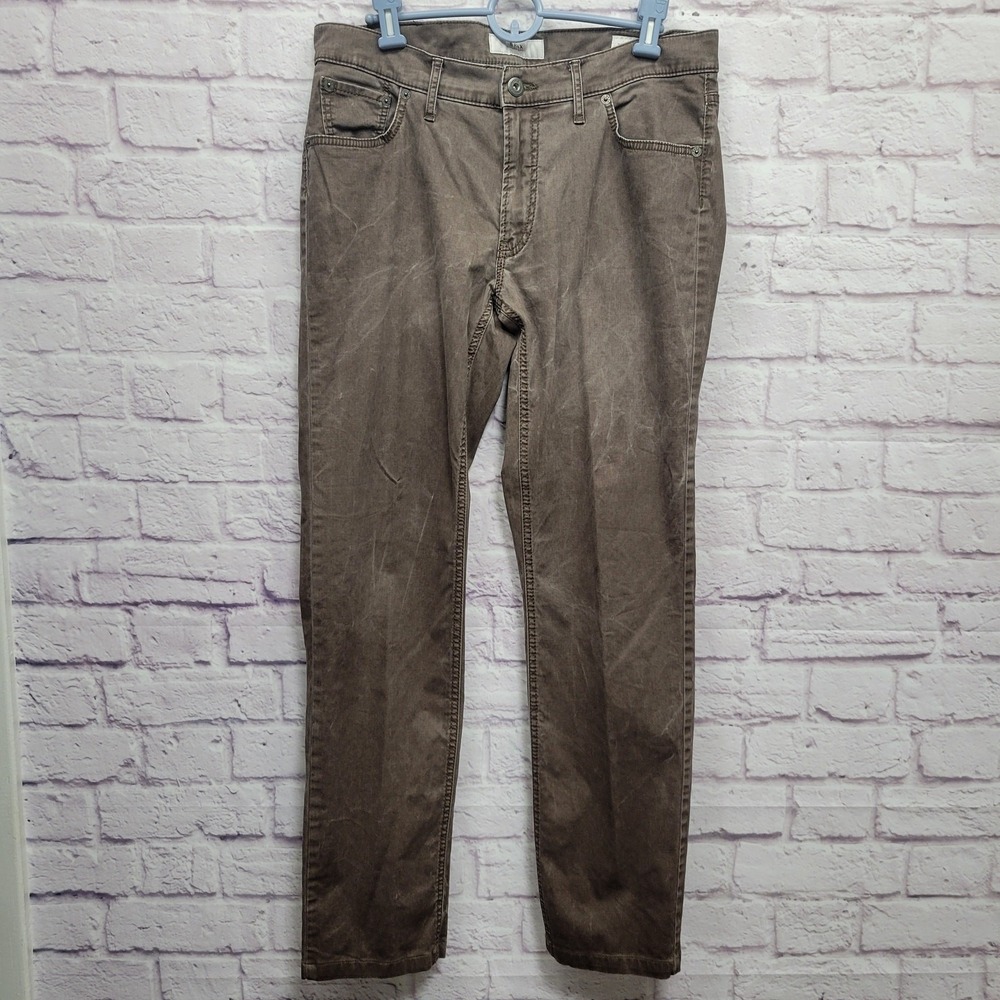 Brax Chuck Modern Fit Pants Mens 34x31 Mineral Wash‎ Soft Preppy Academia Skater